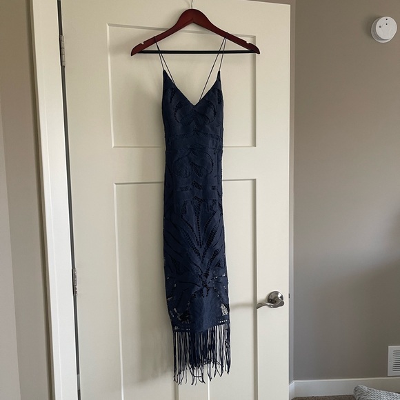 Dresses & Skirts - Navy Lace Dress